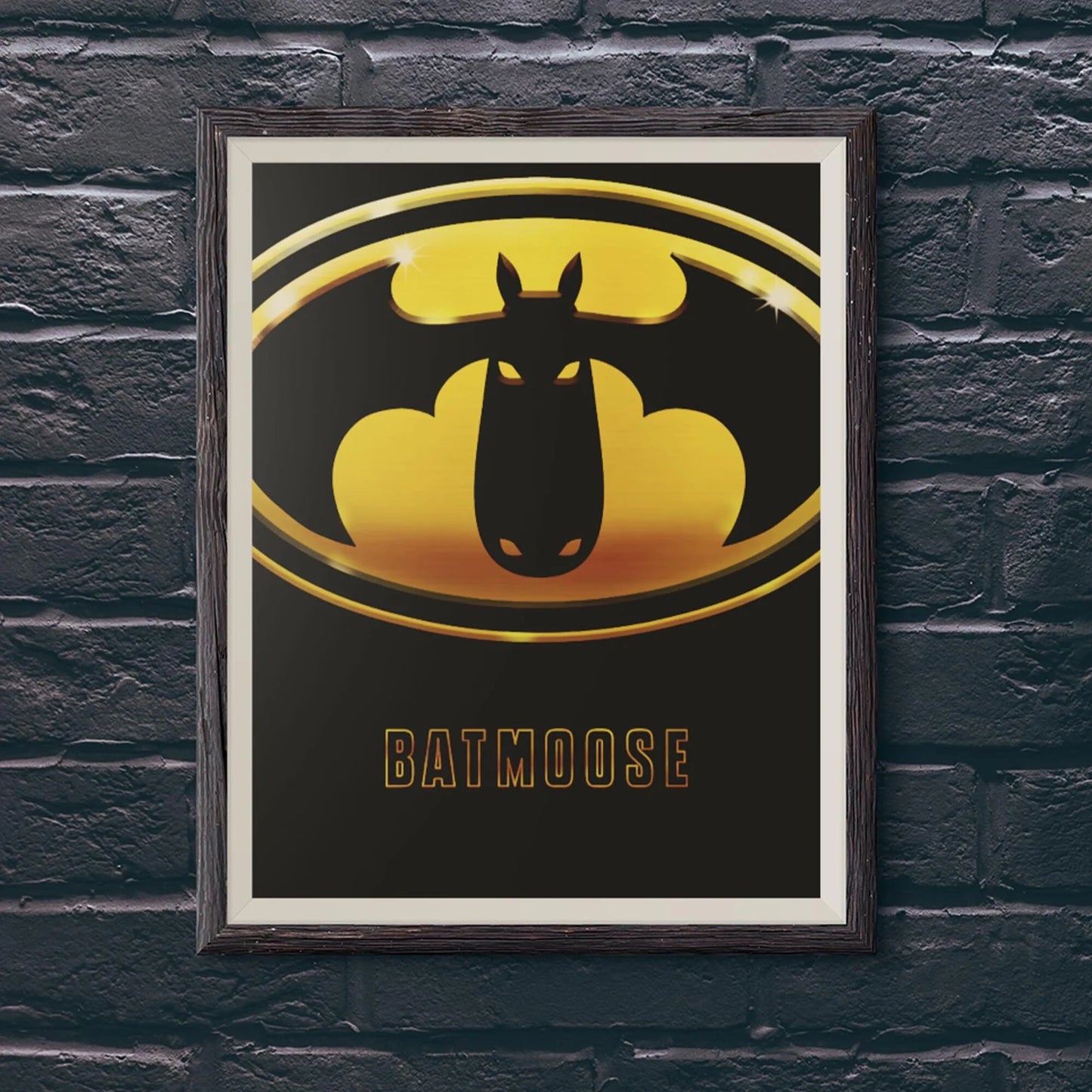 Batmoose Movie Poster Art Print