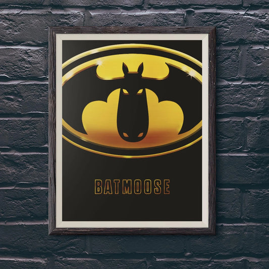 Batmoose Movie Poster Art Print