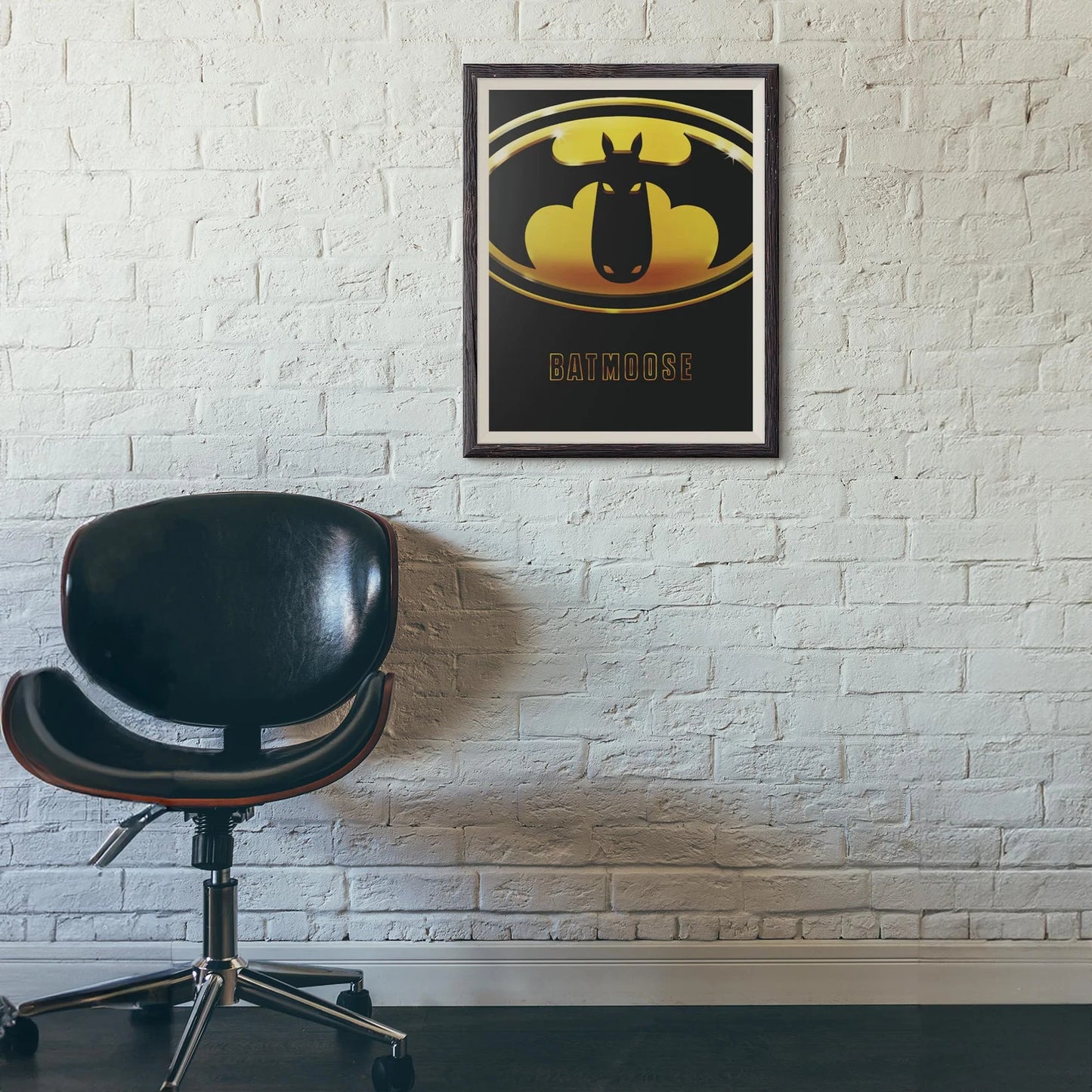 Batmoose Movie Poster Art Print