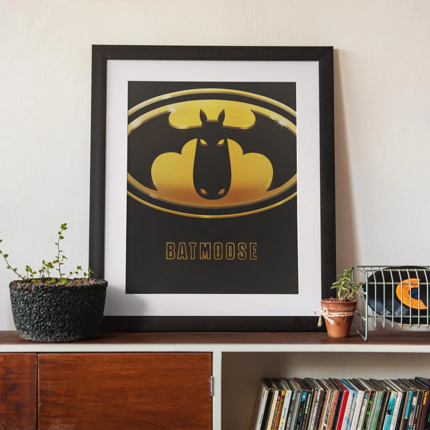 Batmoose Movie Poster Art Print