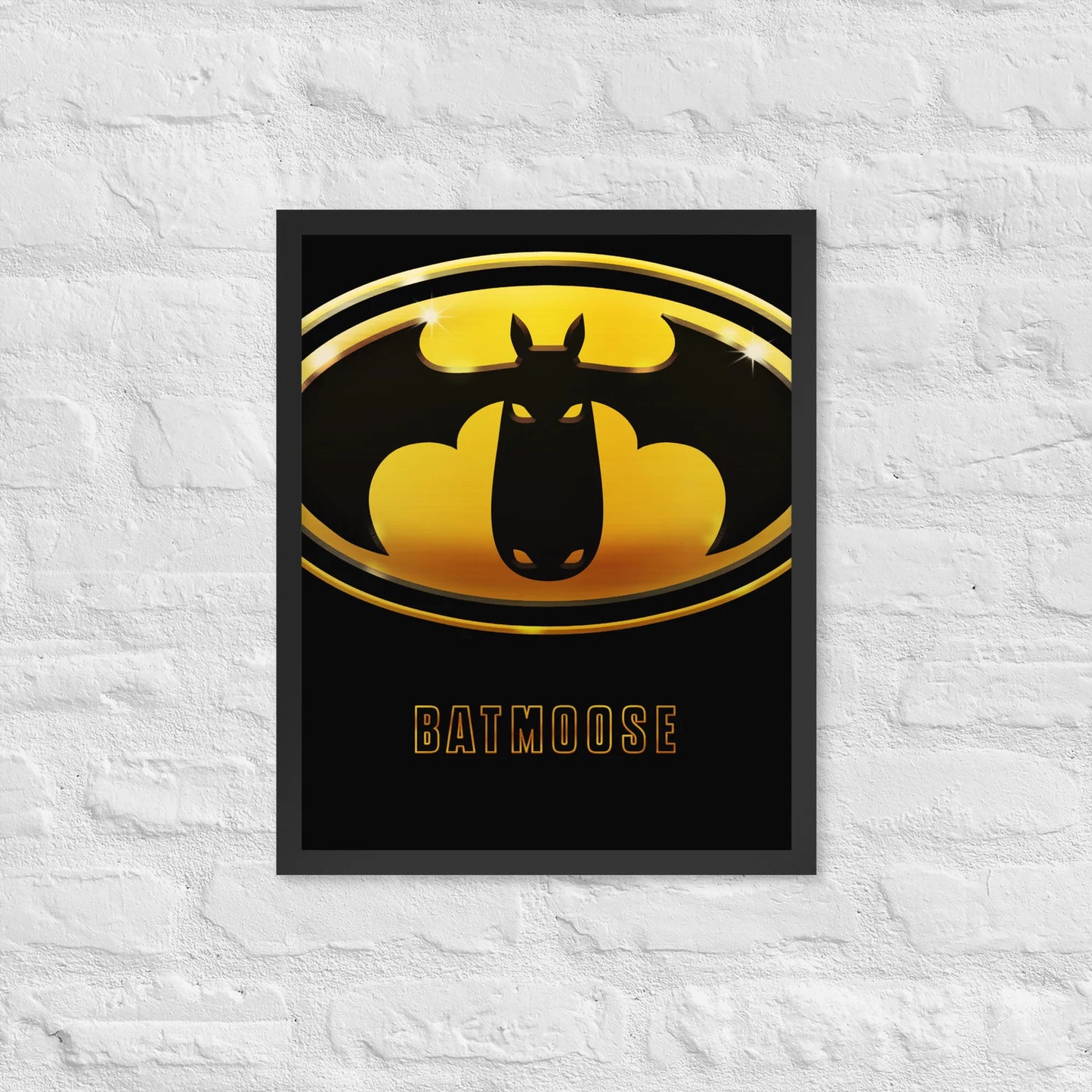 Batmoose Movie Poster Art Print