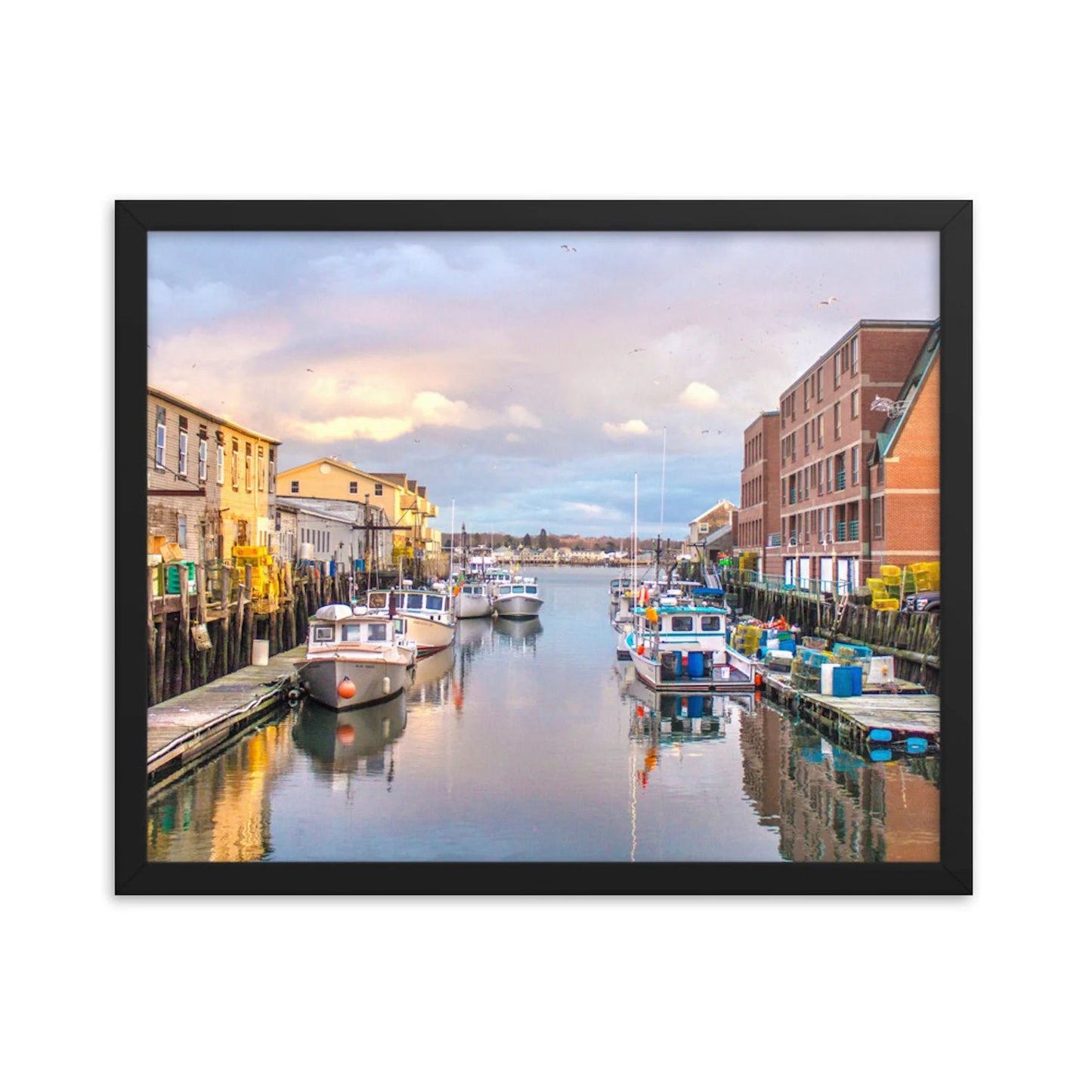 Lobster Boats at Portland Pier Photo Print