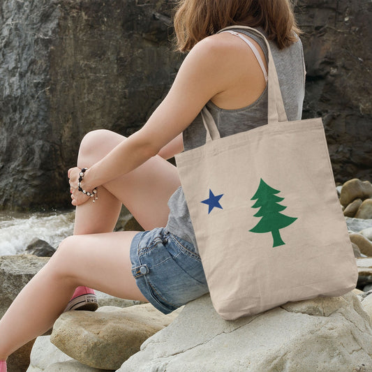 Maine Flag Tote Bag