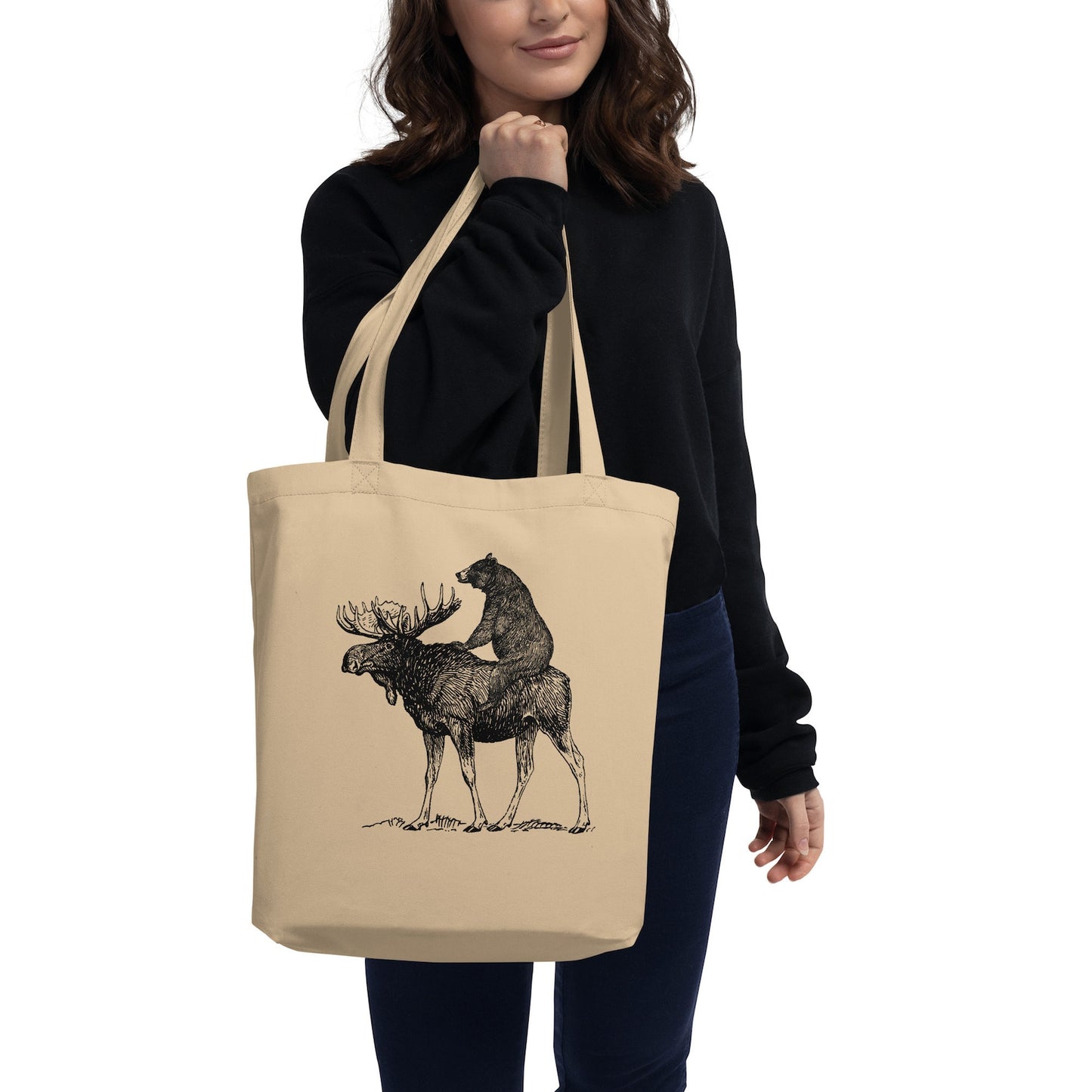 Mooseback Bear Tote Bag