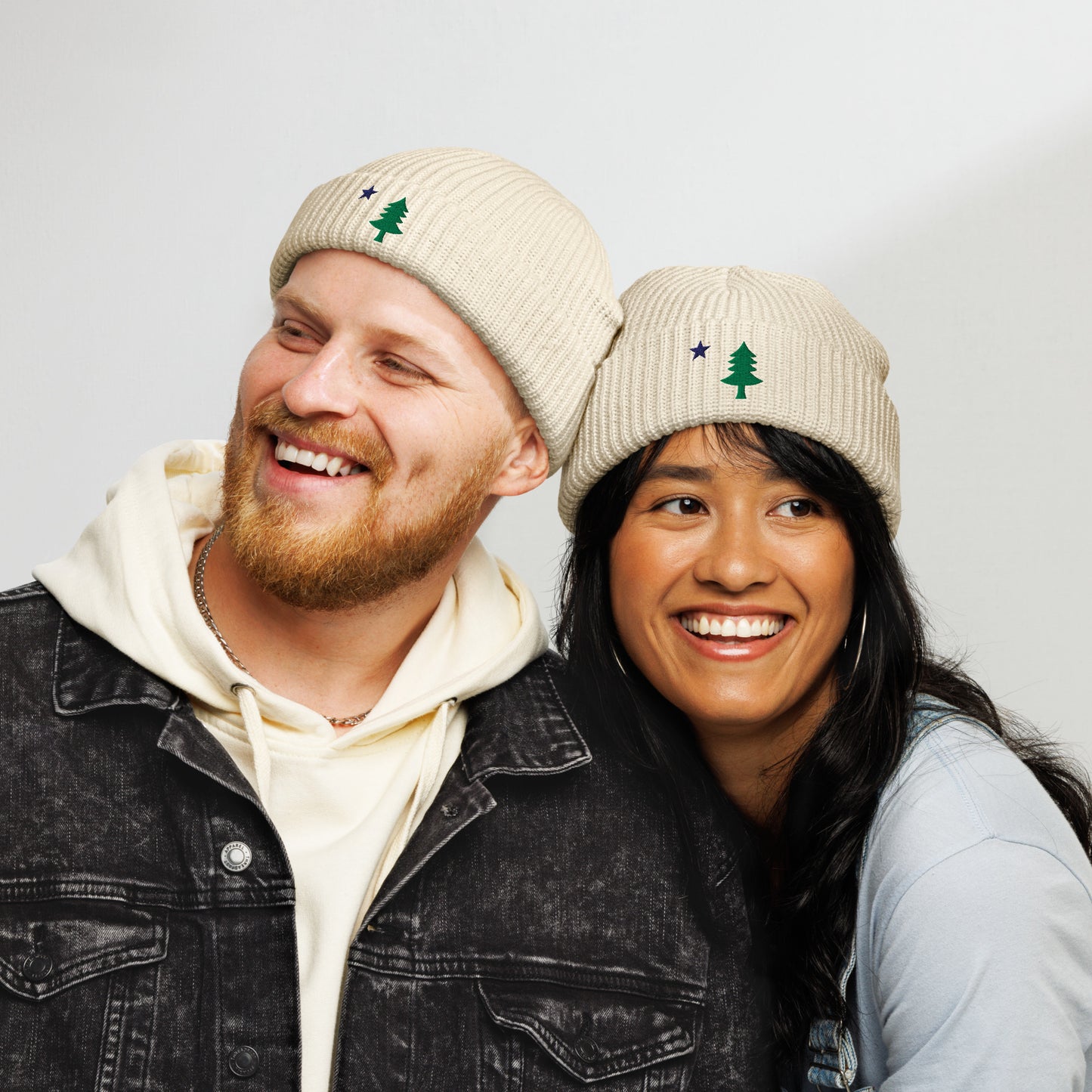Maine Flag Fisherman Beanie
