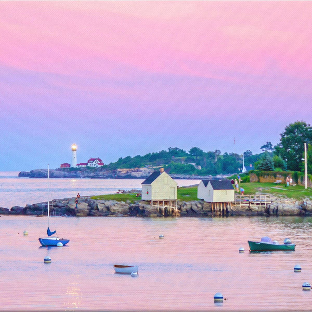 Shacks at Willard Beach Photo Print